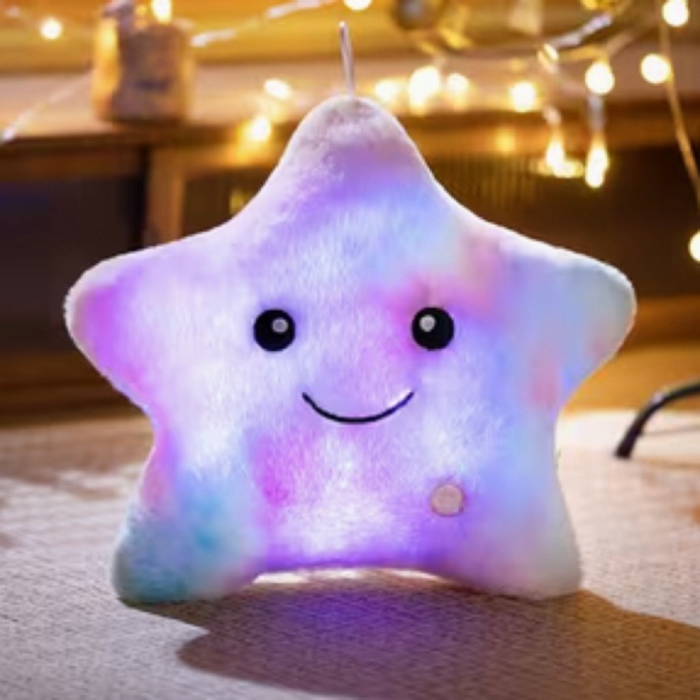 Rainbow Star Light Up Soft Plush Toy Nightlight